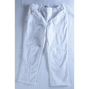 Old Navy Kids 12 cotton capri Pocket White Casual